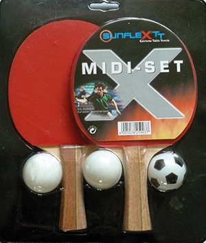 Table Tennis Bat: Sunflex Midi Bat Set