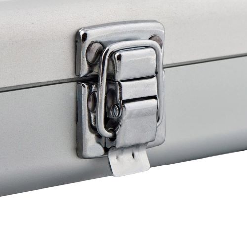 Table Tennis Case: Gewo Bat Wallet Deluxe - Aluminium Silver Case (Bat not included) - Image 4