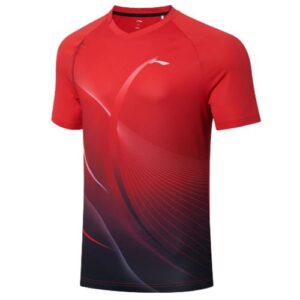 Table Tennis Clothing:Li-NING Team competition shirt Topspin (red/black)