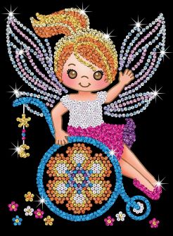 Sequin Art - Izzy Fairy - Red - Image 2