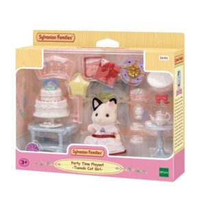 Sylvanian Families - Party Time Set with Tuxedo Cat Girl