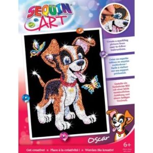 Sequin Art - Oscar Puppy - Red