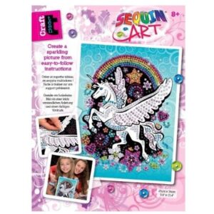 Sequin Art - Winged Unicorn - Craft Teen