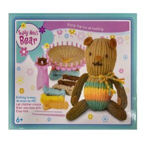knit a bear front of box
