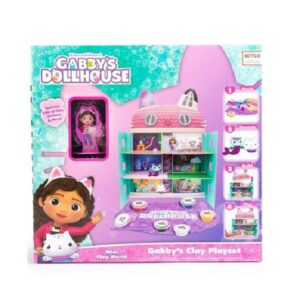 Gabby’s Dollhouse DIY Clay Cats & Dollhouse Set front of box