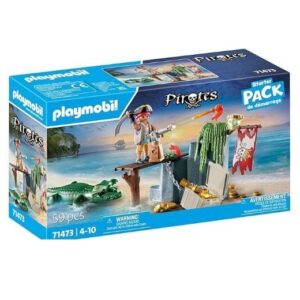 Playmobil Pirate with Alligator front of box