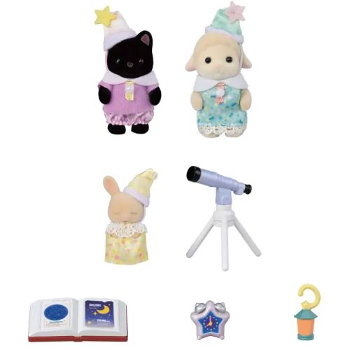 Set Sylvanian Families Sleepover Friends S-76 - Calico Critters, Japon 2023, Occasion