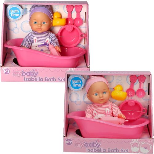 My Baby Isabella 28cm Doll & Bath Set - 30302 - Image 3