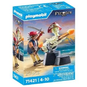 PLAYMOBIL Pirates: Pirate vs. Deeper – Cannon Master front of box