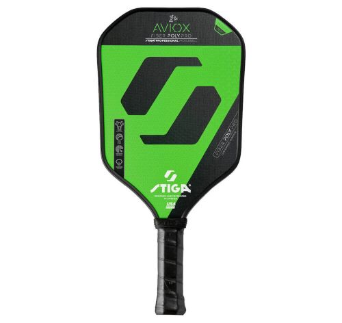 Stiga Aviox Fiber Poly Pro Green Pickleball Paddle