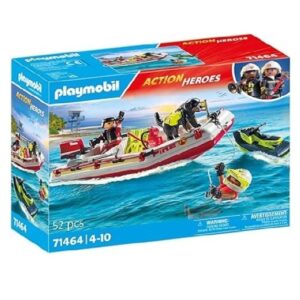 Playmobil Fireboat front of box