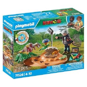 Playmobil Stegosaurus Nest with Egg Thief front of box
