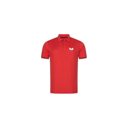 Table Tennis Clothing: Butterfly Puren Shirt Red