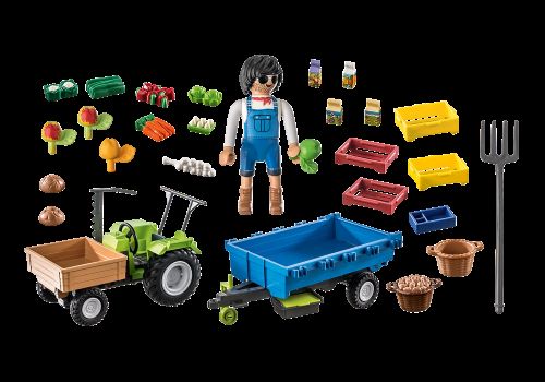 Playmobil - Harvester Tractor with Trailer - Image 2
