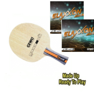 GEWO Hybrid Carbon M/Speed Table Tennis Blade & Elaxxon eFT 50.0 Rubber – Moderate Offensive Power and Precision