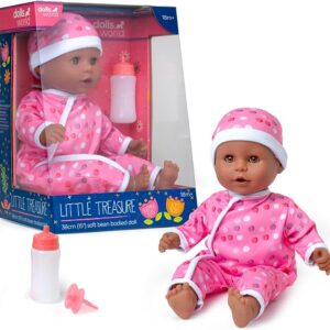 dolls world little treasure black girl baby doll