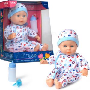 dolls world little treasure white boy baby doll