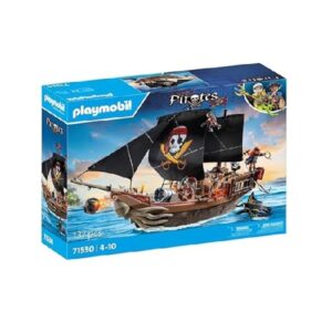 Playmobil Large Pirate Ship with Crew front of box