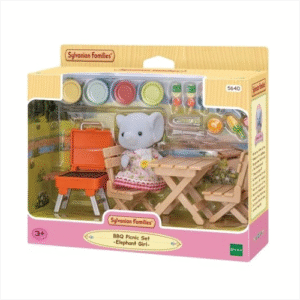 Sylvanian Families - BBQ Picnic Set with Elephant Girl