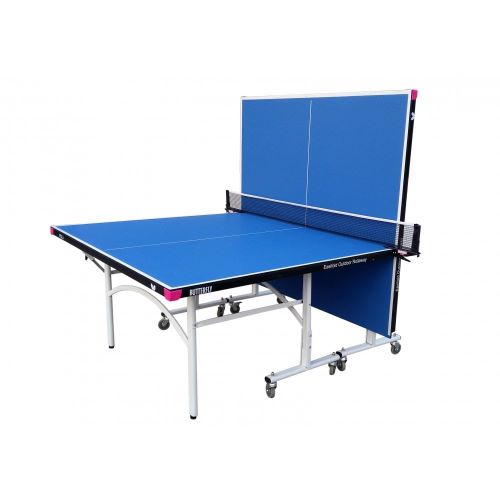 Table Tennis Table: Butterfly Easifold 12 Outdoor Rollaway - Blue - Image 3