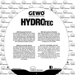 Table Tennis Glues: GEWO HydroTec Tensor Rubber Protection foil SELF-ADHESIVE (one per pack)