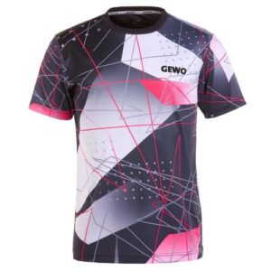 Table Tennis Clothing: GEWO Shirt Lugo I black/pink