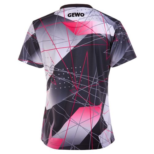 Table Tennis Clothing: GEWO Lady Shirt Lugo black/pink - Image 2