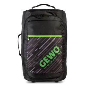 Table Tennis Luggage: GEWO Trolley Stripes M black/lime