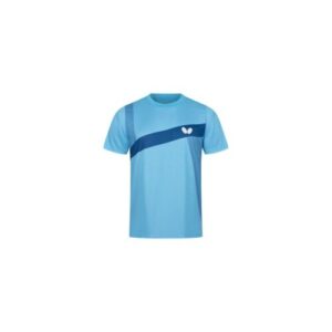 Table Tennis Clothing: Butterfly Abiko Table Tennis Shirt - Sky Blue