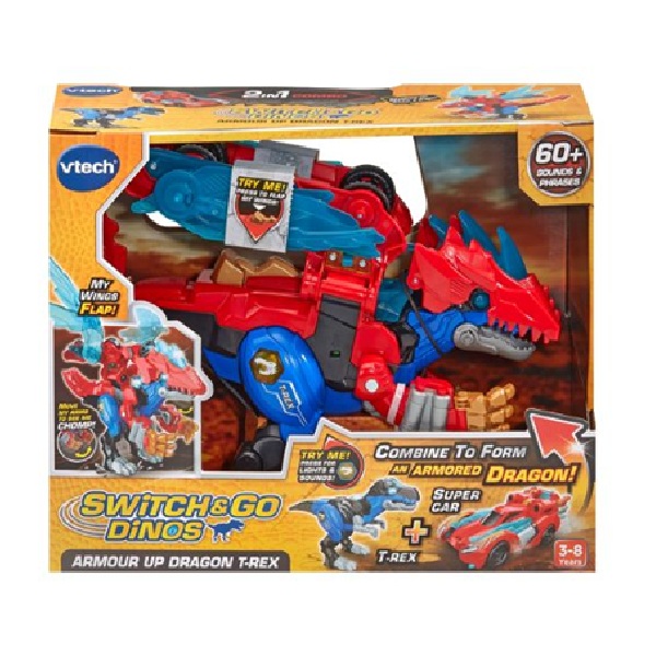 VTech: Switch & Go Dinos Dragon T-Rex front of box