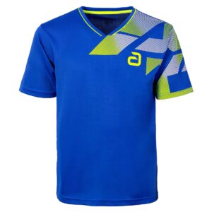 Table Tennis Clothing: Andro Shirt Benzon blue/yellow