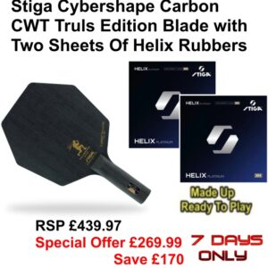 Stiga Cybershape Carbon CWT & Helix Rbbers