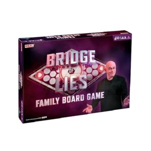 IDEAL | Bridge of Lies: Family Quiz Board Game front of box