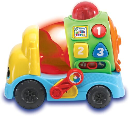 leapfrog popping colour mixer truck front of box