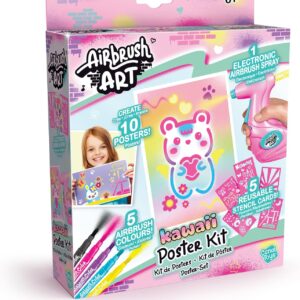 airbrush art kawaii poster kit front of box