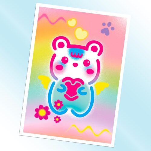 airbrush art kawaii poster kit lifestyle 4