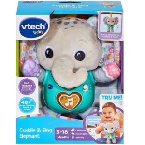 V Tech: Cuddle and Sing Elephant front of box