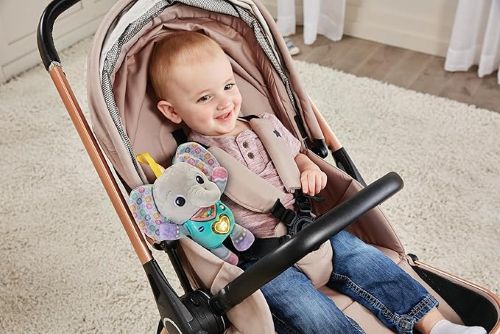 Vtech Baby Cuddle and Sing Elephant pram lifestyle