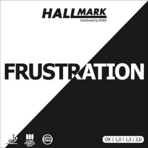 Hallmark Frustration table tennis rubber front of packet