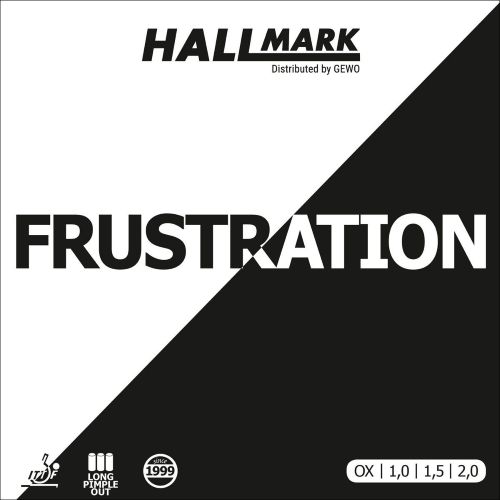 Hallmark Frustration table tennis rubber front of packet