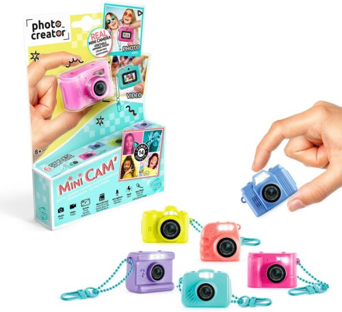 photo creator mini cam digital camera box and item