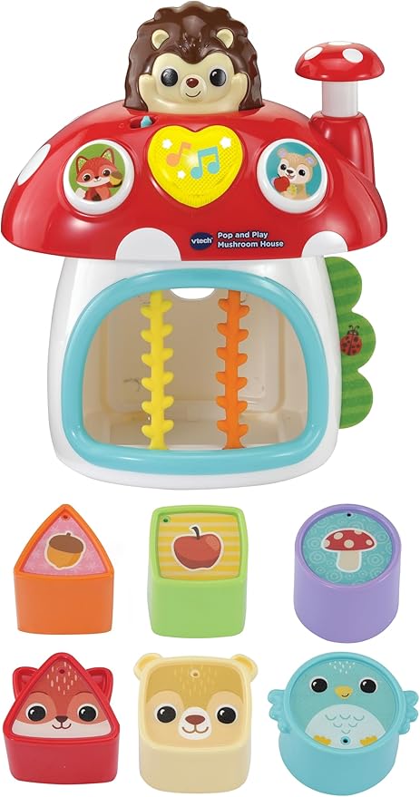 Vtech Baby Pop and Play Mushroom House contents
