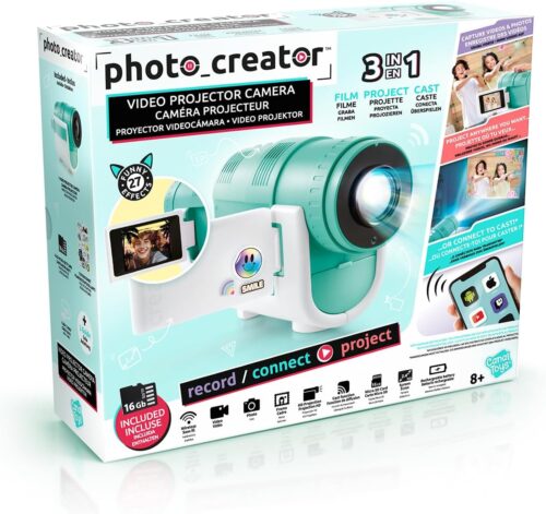 photo creator camera projector front of box