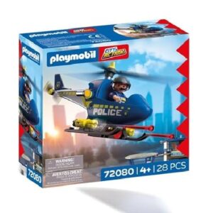 Playmobil Poice Helicopter 72080 front of box