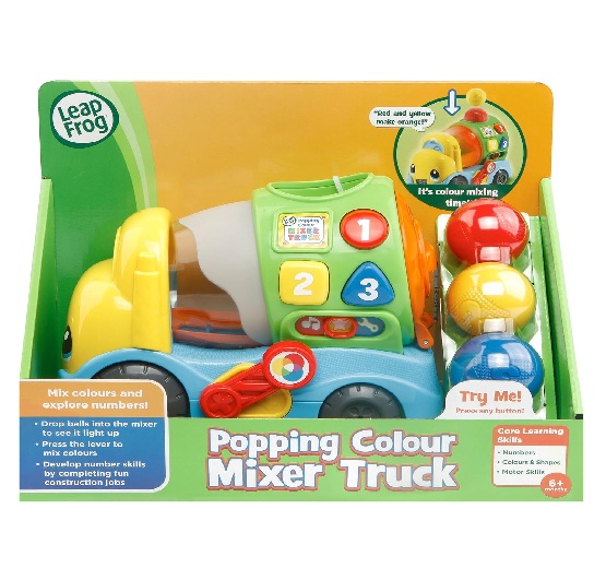 Vtech Popping Colour Mixer Truck Packaging