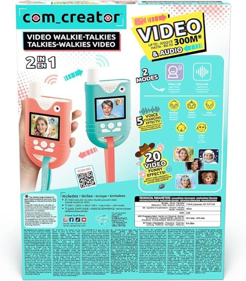Canal Toys Com Creator Walkie Talkies back of box