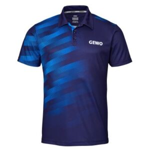 Table Tennis Clothing: GEWO Polo Shirt Tavira Navy/Royal