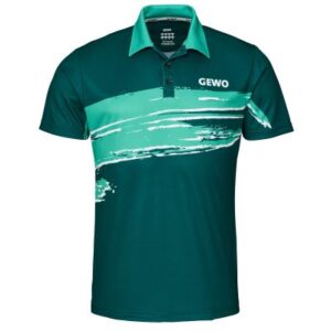 Table Tennis Clothing: GEWO Polo Shirt Marino Green