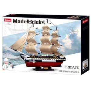 Sluban Playbricks : Model Bricks - USS Constitution 1X -21 Frigate front of box