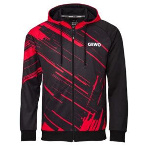 GEWO Hoodie Atani black/red front